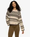 Sanctuary Fair Isle Crewneck Sweater In Neutral