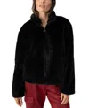 Sanctuary Lux Faux Fur Jacket In Black