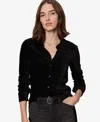 Sanctuary Women's Fitted Button Down Top In Black