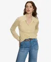 Sanctuary Women's Fitted Mesh Button Down Shirt In Gold