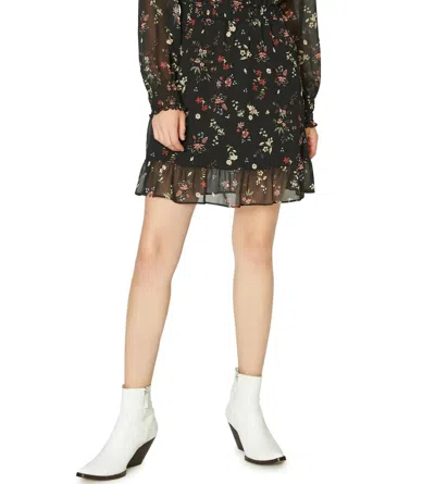 Sanctuary Women's Floral Print Shift Dress In Black