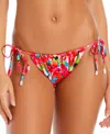 Sanctuary Women's Geranium Tunnel Side-tie Hipster Bikini Bottoms In Multi