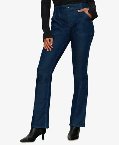 Sanctuary Women's Hayden Mid Rise Bootcut Jean In Blue