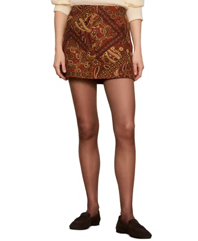 Sanctuary Women's Heirloom A-line Mini Tapestry Jacquard Skirt In Gold