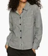 Sanctuary Ivy Stripe Shacket In Gray