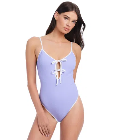 Sanctuary Women's Key Item Stay Connected Tie-front Swimsuit