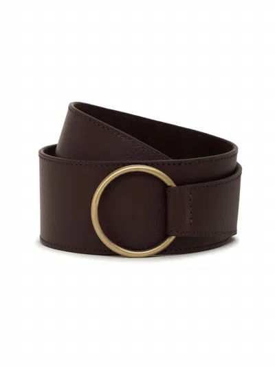 Sanctuary Women's Leather Link Belt In Rich Soil In Brown