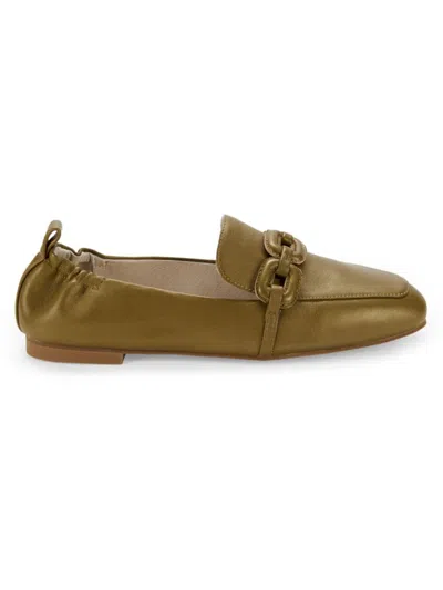 Sanctuary Women's Leather Loafers In Dull Gold