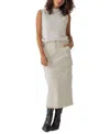 Sanctuary Life Is Easy Mock Neck Sweater In Chalk