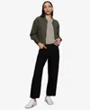 Sanctuary Linen Blend Bomber Jacket In Kalamata
