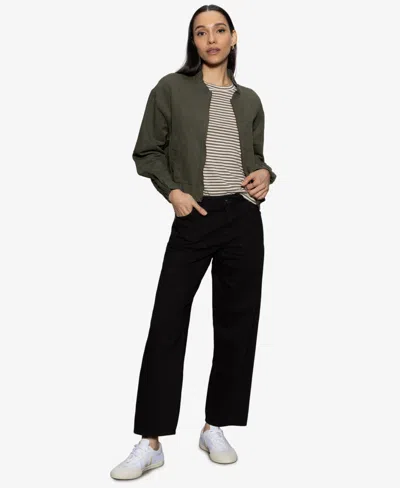 SANCTUARY WOMEN'S LINEN-BLEND BOMBER