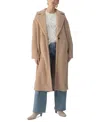 Sanctuary Live-in Faux Fur Coat In Warm Camel