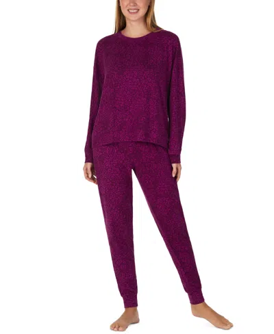 Sanctuary Women's Long-sleeve Sweater Knit Pullover And Jogger Pants, 2-piece Set In Red