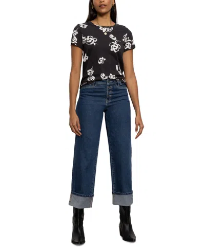 Sanctuary Women's Luna Mid-rise Skinny Cuffed Jeans In Solstice