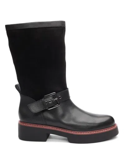 Sanctuary Women's Mandy Leather Mid-calf Boots In Black