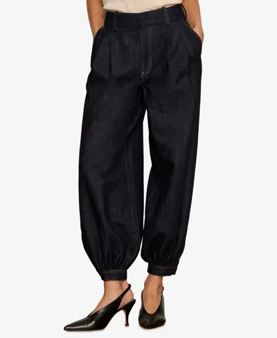 Sanctuary Balloon Denim Pants In Blue