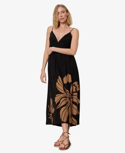 Sanctuary Women's Mira Embellished Volume V-neck Maxi Dress In Black