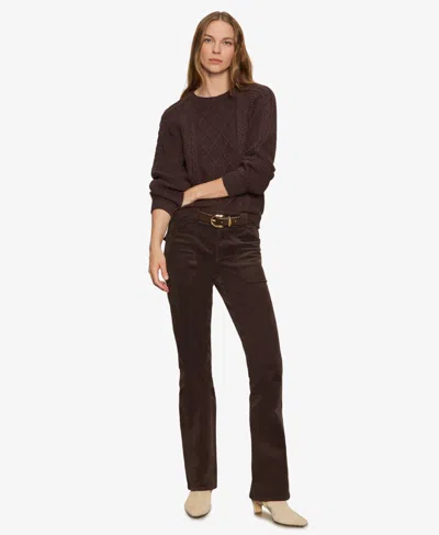 Sanctuary Women's Nomad Cable Popover Sweater In Brown
