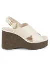Sanctuary Women's Norah 89mm Leather Platform Sandals In Light Natural