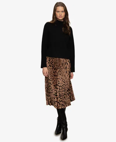 SANCTUARY WOMEN'S NOSTALGIA PLEATED MIDI SKIRT