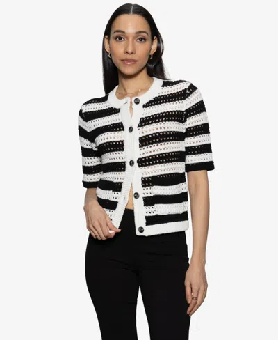 SANCTUARY WOMEN'S OPEN-KNIT SWEATER
