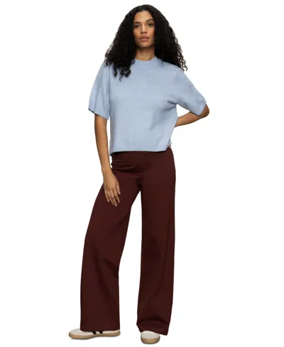 SANCTUARY WOMEN'S PERFECT COTTON SHORT-SLEEVE SWEATER