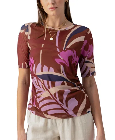 Sanctuary Perfect Mesh T-shirt In South Palm