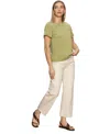 Sanctuary Perfect Roll Sleeve Cotton T-shirt