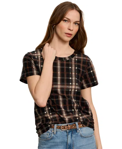 Sanctuary Women's Perfect Pull On T-shirt In Cinder Plaid