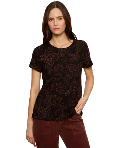 Sanctuary Women's Perfect Pull On T-shirt In Cocoa Paisley