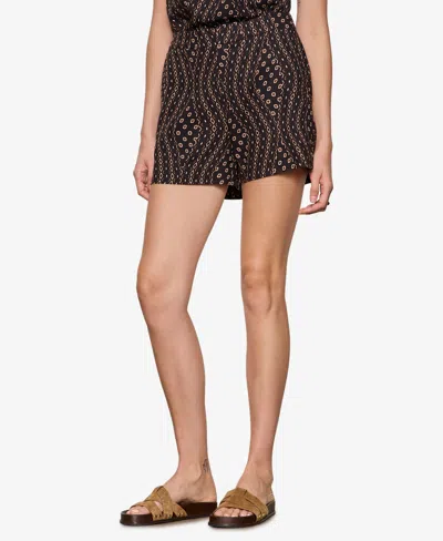 Sanctuary Women's Printed Mid-rise Shorts In Brown