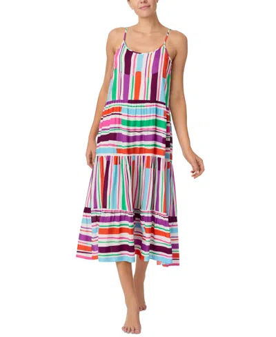 Sanctuary Women's Printed Tiered Midi Nightgown In Multi
