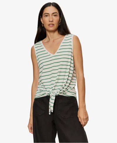 Sanctuary Women's Printed V-neck Sleeveless Tie-hem Tank Top In Multi