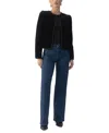 Sanctuary Channel Quilted Velvet Jacket In Black