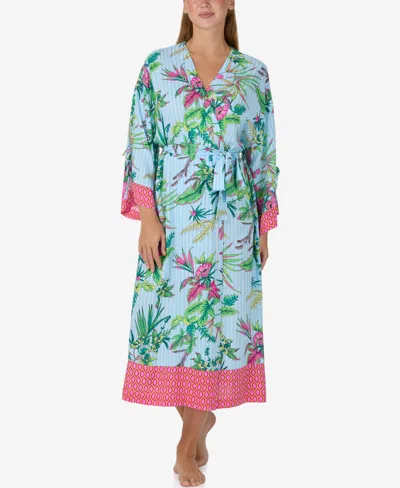 Sanctuary Women's Round Neck Long-sleeve Robe In Blue