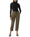 Sanctuary Sahara Tapered Stretch Cotton Utility Pants In Burnt Olive