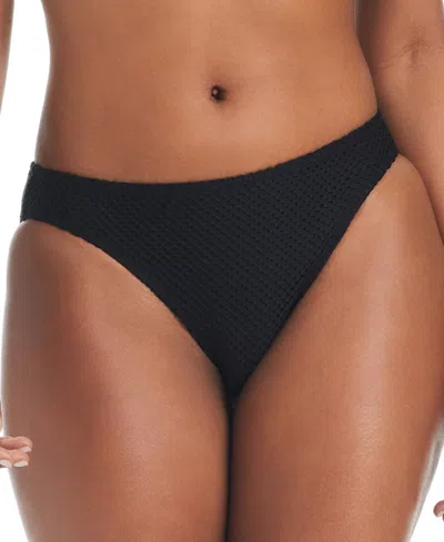 Sanctuary Women's Sea Crochet Hipster Bikini Bottoms In Black