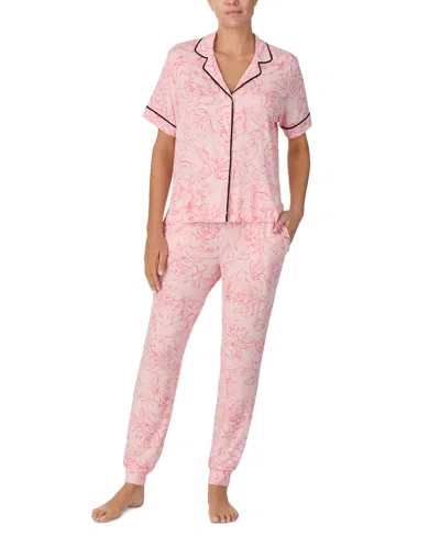 Sanctuary Women's Short-sleeve Pajama Set In Blush Floral
