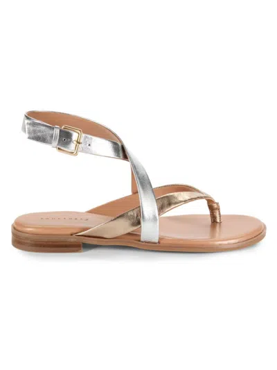 Sanctuary Women's Sincere Strappy Leather Flat Sandals In Nude Bronze