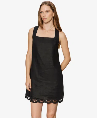 Sanctuary Almost There Linen Dress In Black