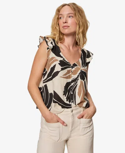 Sanctuary Women's Sleeveless V-neck Top In Neutral