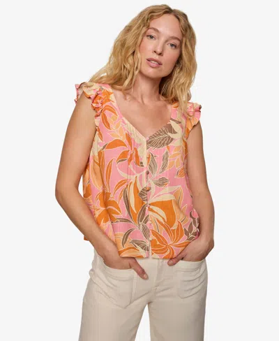 Sanctuary Women's Sleeveless V-neck Top In Pink