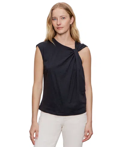 SANCTUARY WOMEN'S SO TWISTED ASYMMETRIC MUSCLE T-SHIRT