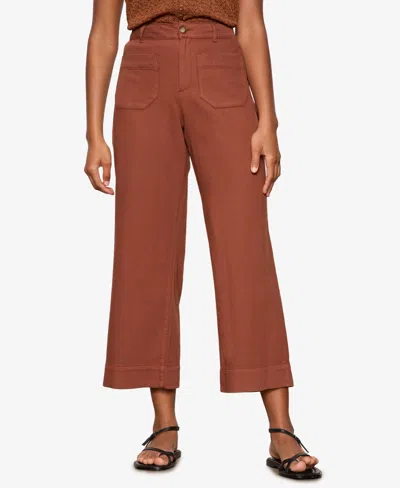 Sanctuary Women's Soft Marine Cotton Cropped Pants In Brown