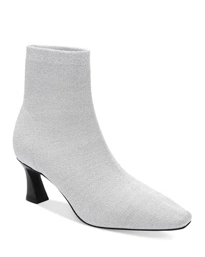 Sanctuary Women's Splendor Knit Pointed Toe Ankle Booties In Gray