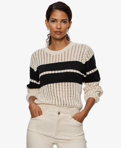 Sanctuary Open Stitch Cotton Sweater In Multi