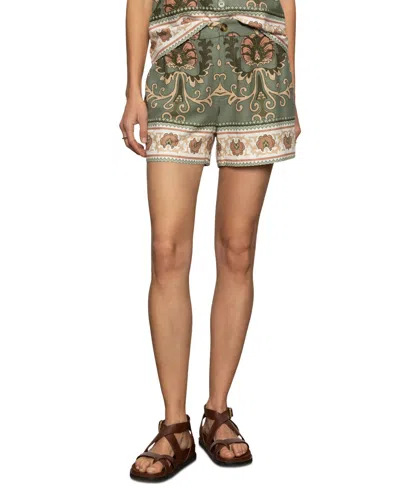 SANCTUARY WOMEN'S SPRING BREAKER BORDER-PRINT SHORTS