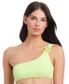 Sanctuary One-shoulder Bikini Top In Daquiri