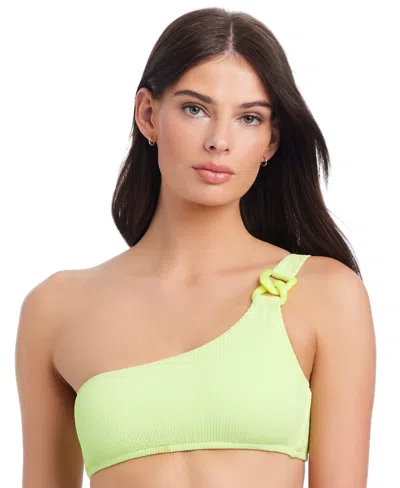 Sanctuary One-shoulder Bikini Top In Daquiri