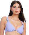 Sanctuary Stay Connected Underwire Bikini Top In Lavender